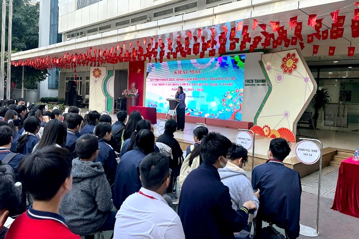 Khai mạc kỳ thi học sinh giỏi các môn văn hoá lớp 9 cấp THCS, phường Thanh Xuân năm học 2025-2026: Nâng tầm chất lượng mũi nhọn- Ảnh 1.