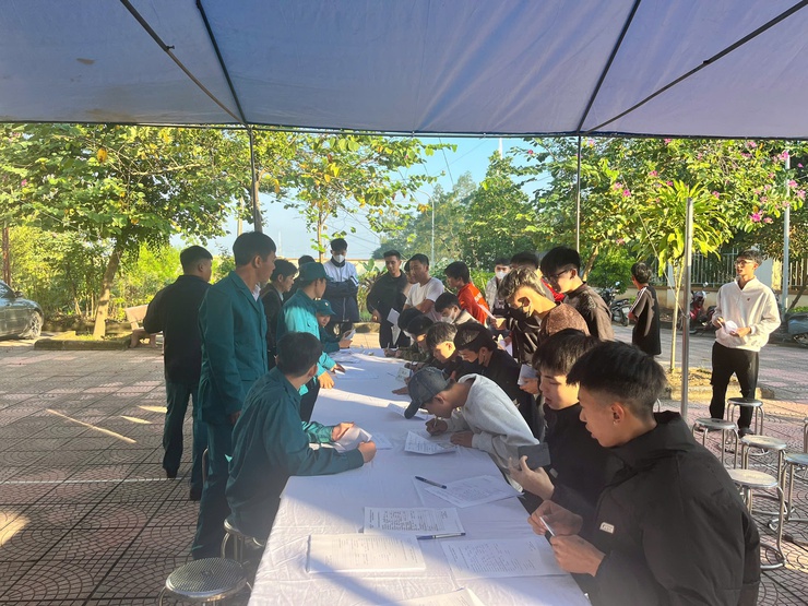 Xã Vật Lại tổ chức khám sơ tuyển sức khỏe nghĩa vụ quân sự năm 2026- Ảnh 1.