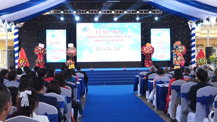 LỄ KỶ NIỆM 40 NĂM THÀNH LẬP TRƯỜNG THPT NGUYỄN DU (1985 – 2025): HÀNH TRÌNH 40 NĂM ƯƠM MẦM ƯỚC MƠ- Ảnh 10.