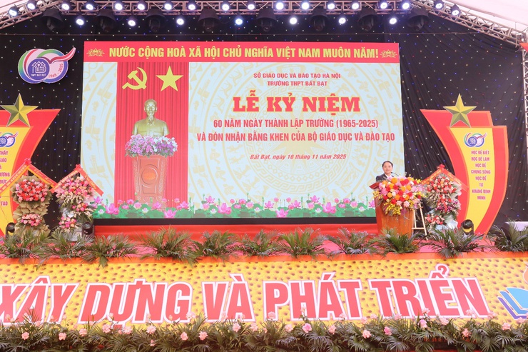 TRƯỜNG THPT BẤT BẠT KỶ NIỆM 60 NĂM NGÀY THÀNH LẬP TRƯỜNG(1965 - 2025).- Ảnh 5.