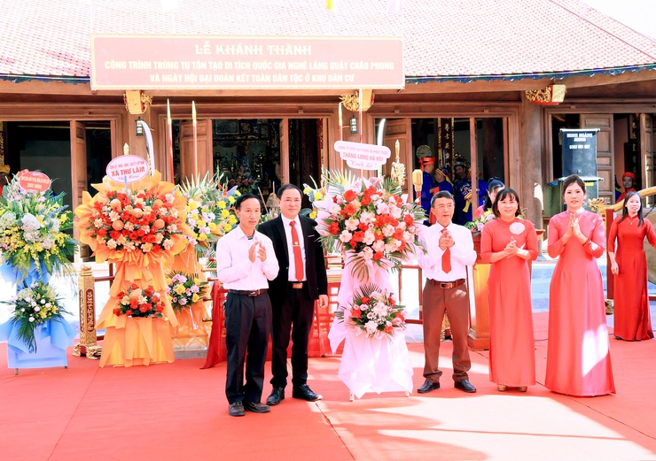 THÔN CHÂU PHONG TỔ CHỨC LỄ KHÁNH THÀNH CÔNG TRÌNH TRÙNG TU, TÔN TẠO DI TÍCH QUỐC GIA NGHÈ LÀNG QUẬY CHÂU PHONG VÀ NGÀY HỘI ĐẠI ĐOÀN KẾT TOÀN DÂN TỘC NĂM 2025- Ảnh 5.