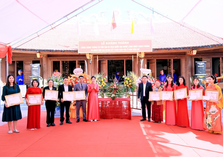 THÔN CHÂU PHONG TỔ CHỨC LỄ KHÁNH THÀNH CÔNG TRÌNH TRÙNG TU, TÔN TẠO DI TÍCH QUỐC GIA NGHÈ LÀNG QUẬY CHÂU PHONG VÀ NGÀY HỘI ĐẠI ĐOÀN KẾT TOÀN DÂN TỘC NĂM 2025- Ảnh 9.