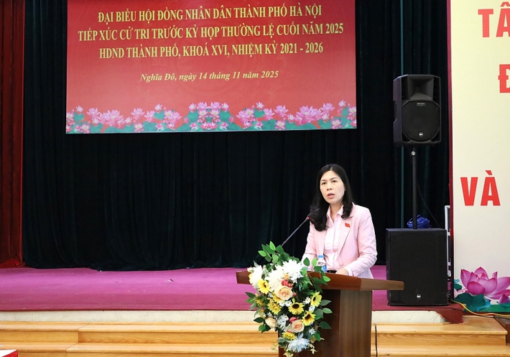 Đại biểu HĐND TP Hà Nội tiếp xúc cử tri 3 phường Cầu Giấy - Yên Hòa - Nghĩa Đô- Ảnh 5.