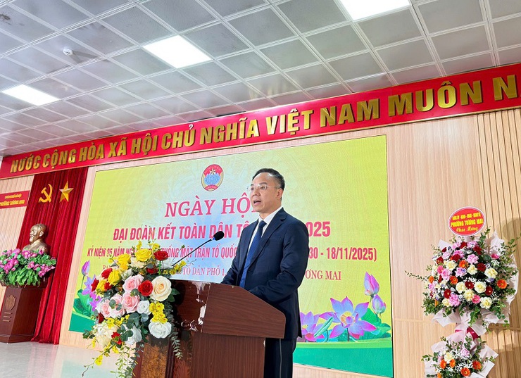 Phường Tương Mai: Liên Tổ dân phố 1, 2, 3, 4, 5, 6 Phường tổ chức Ngày hội Đại đoàn kết toàn dân tộc năm 2025- Ảnh 1.