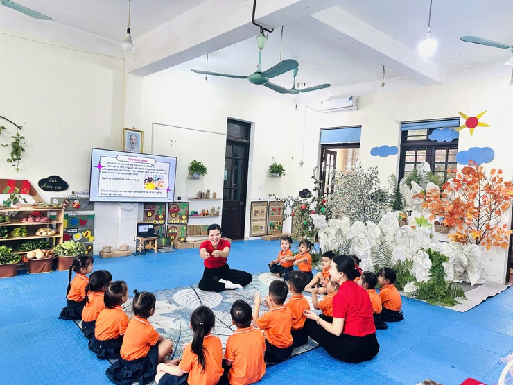 Trường Mầm non Sơn Đông: Phát triển tình cảm và kỹ năng xã hội cho trẻ mầm non- Ảnh 13.