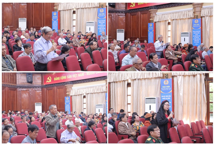 Hội nghị đối thoại giữa người đứng đầu cấp ủy, chính quyền với MTTQ, các tổ chức chính trị - xã hội và Nhân dân trên địa bàn phường năm 2025.- Ảnh 3.