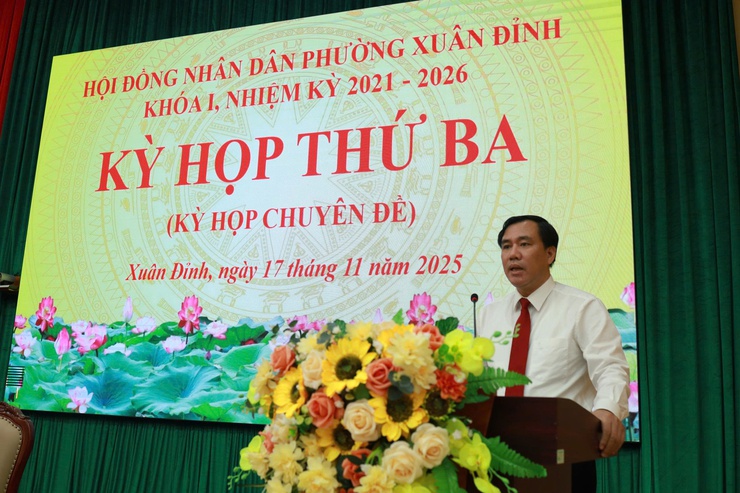 HĐND phường Xuân Đỉnh tổ chức Kỳ họp thứ Ba: Sắp xếp lại tổ dân phố và phê duyệt Đề án phòng chống sốt xuất huyết giai đoạn 2026–2028
- Ảnh 3.