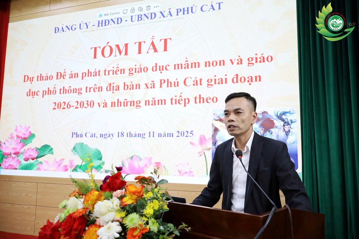 Xã Phú Cát tổ chức Hội nghị tham vấn Đề án phát triển giáo dục mầm non và giáo dục phổ thông giai đoạn 2026–2030- Ảnh 2.