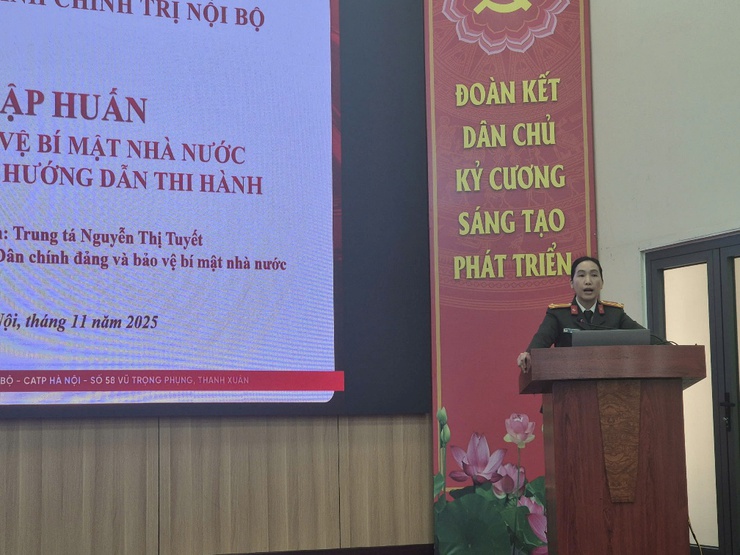 Phường Phương Liệt tổ chức tập huấn công tác xử lý tin giả, tin sai sự thật và bảo vệ bí mật nhà nước- Ảnh 3.