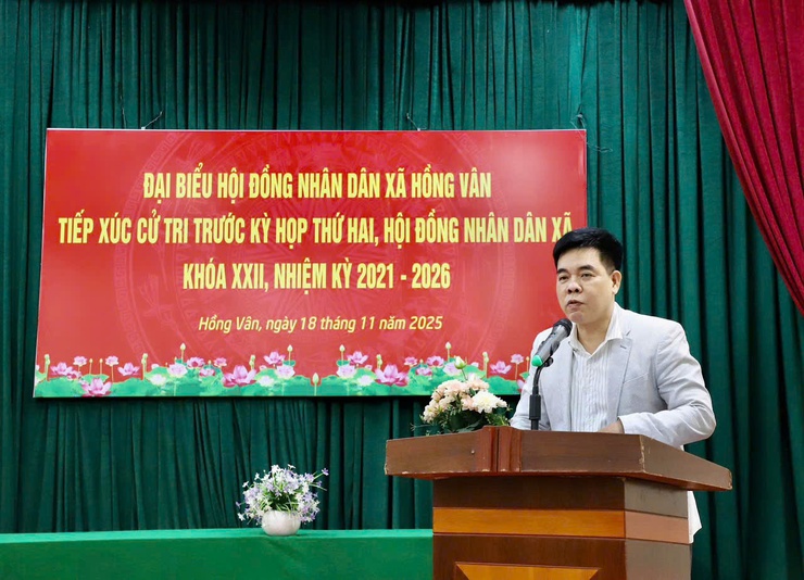 Đại biểu HĐND xã Hồng Vân tiếp xúc cử tri trước kỳ họp thứ hai, HĐND xã khoá XXII, nhiệm kỳ 2021-2026- Ảnh 10.