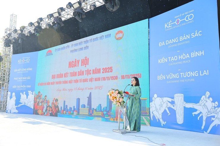 Phường Long Biên nhiều hoạt động ý nghĩa tại Ngày hội Đại đoàn kết toàn dân tộc- Ảnh 2.