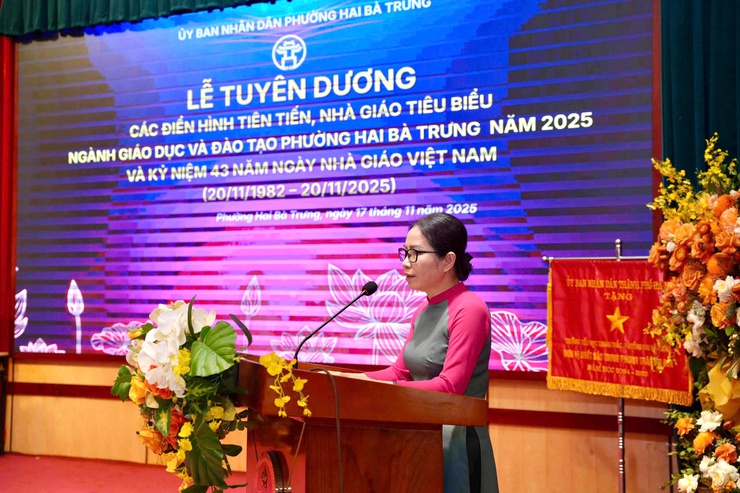 Phường Hai Bà Trưng tuyên dương Nhà giáo tiêu biểu.- Ảnh 4.