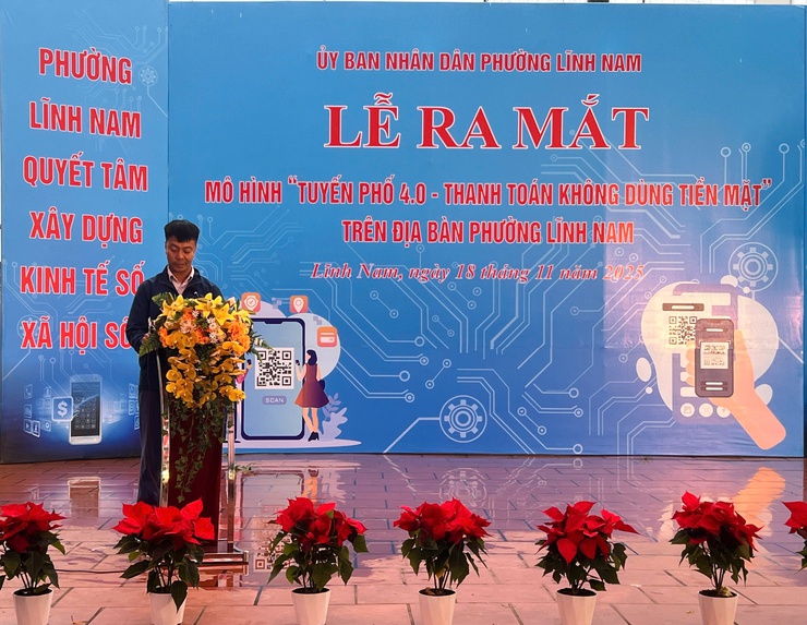 PHƯỜNG LĨNH NAM TRIỂN KHAI TUYẾN PHỐ 4.0 - THANH TOÁN KHÔNG DÙNG TIỀN MẶT- Ảnh 3.