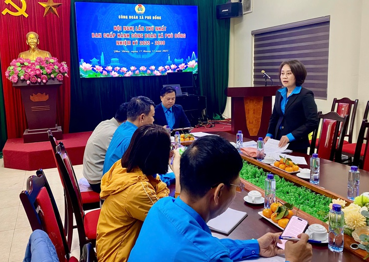 Ban Chấp hành (BCH) Công đoàn xã Phù Đổng tổ chức Hội nghị lần thứ nhất- Ảnh 1.