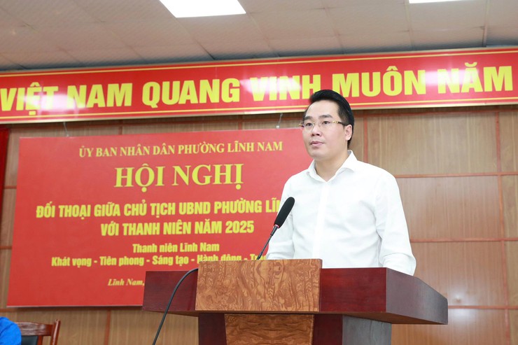 CHỦ TỊCH UBND PHƯỜNG LĨNH NAM ĐỐI THOẠI VỚI THANH NIÊN NĂM 2025- Ảnh 6.