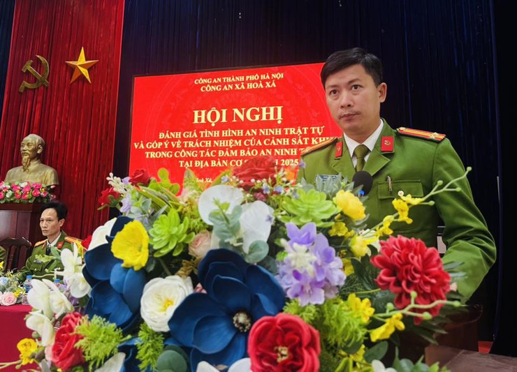 CÔNG AN XÃ HÒA XÁ TỔ CHỨC HỘI NGHỊ "CẢNH SÁT KHU VỰC LẮNG NGHE Ý KIẾN NHÂN DÂN" NĂM 2025- Ảnh 5.