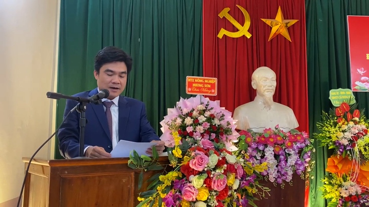 Đồng chí Lê Văn Trang, Chủ tịch UBND xã Hương Sơn
Dự Ngày Đại đoàn kết toàn dân tại Thôn Tiên Mai- Ảnh 4.