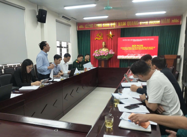 Phường Phú Lương hoàn thành tốt công tác sơ tuyển nghĩa vụ quân sự năm 2026- Ảnh 1.