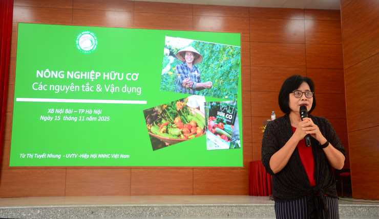 Hà Nội: Xã Nội Bài tổ chức tập huấn kỹ thuật sản xuất rau hữu cơ- Ảnh 3.