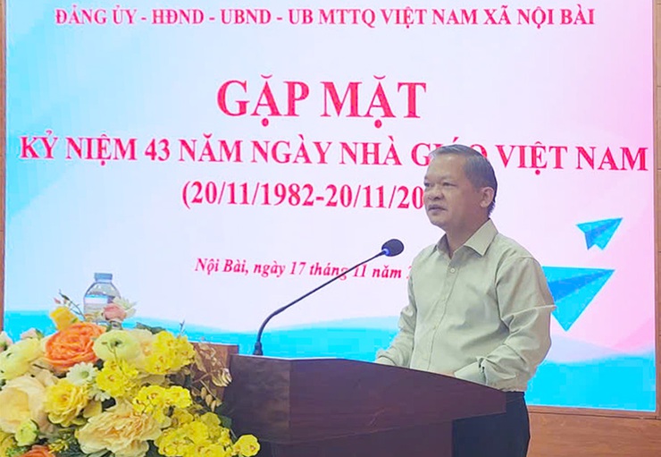 XÃ NỘI BÀI TỔ CHỨC GẶP MẶT BAN GIÁM HIỆU CÁC NHÀ TRƯỜNG TRÊN ĐỊA BÀN XÃ, NHÂN KỶ NIỆM 43 NĂM NGÀY NHÀ GIÁO VIỆT NAM (20/11/1982 – 20/11/2025)- Ảnh 2.