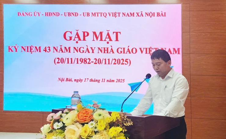 XÃ NỘI BÀI TỔ CHỨC GẶP MẶT BAN GIÁM HIỆU CÁC NHÀ TRƯỜNG TRÊN ĐỊA BÀN XÃ, NHÂN KỶ NIỆM 43 NĂM NGÀY NHÀ GIÁO VIỆT NAM (20/11/1982 – 20/11/2025)- Ảnh 7.