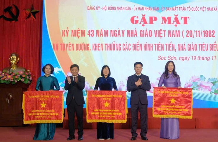 Xã Sóc Sơn tuyên dương nhiều điển hình tiên tiến ngành Giáo dục và Đào tạo- Ảnh 2.