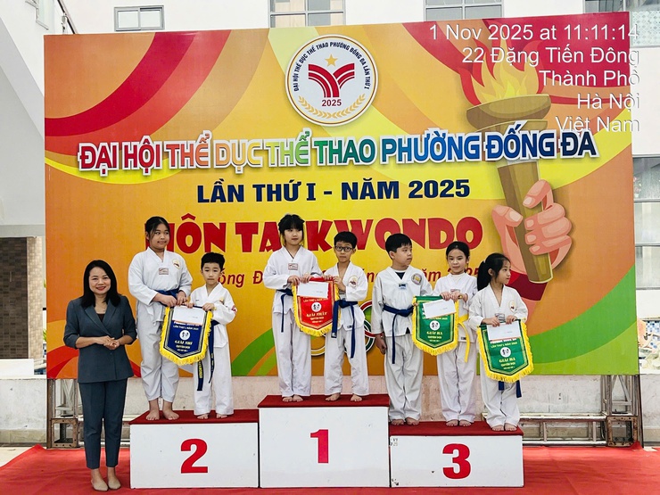 Taekwondo khép lại thành công Đại hội Thể dục thể thao phường Đống Đa lần thứ I năm 2025- Ảnh 5.