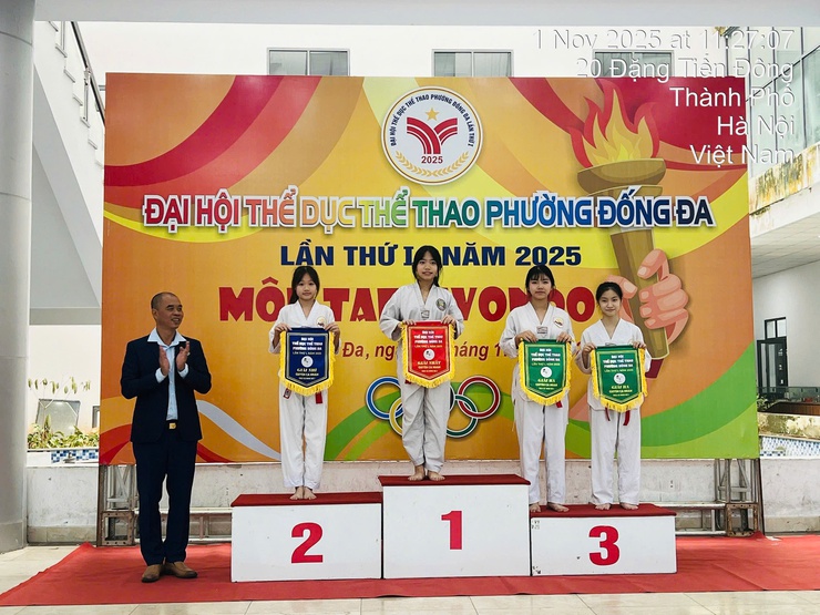 Taekwondo khép lại thành công Đại hội Thể dục thể thao phường Đống Đa lần thứ I năm 2025- Ảnh 10.