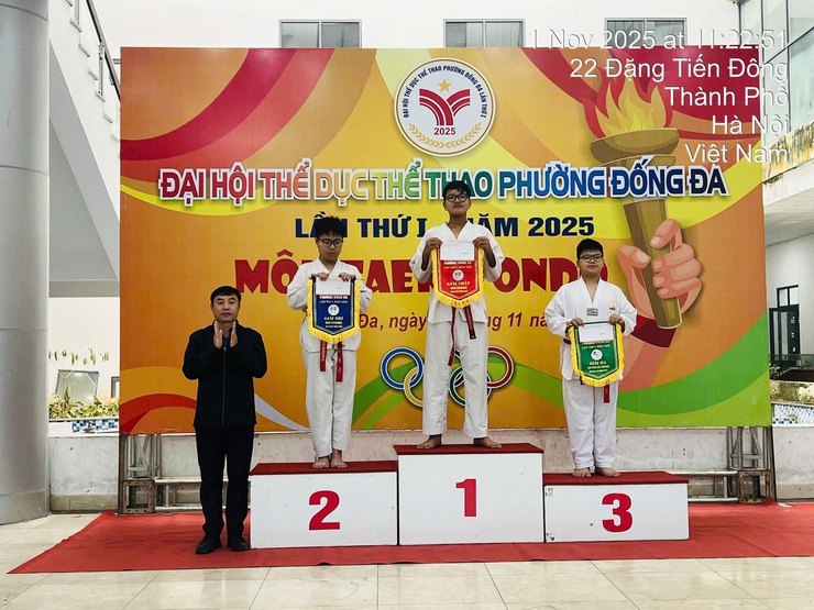 Taekwondo khép lại thành công Đại hội Thể dục thể thao phường Đống Đa lần thứ I năm 2025- Ảnh 6.