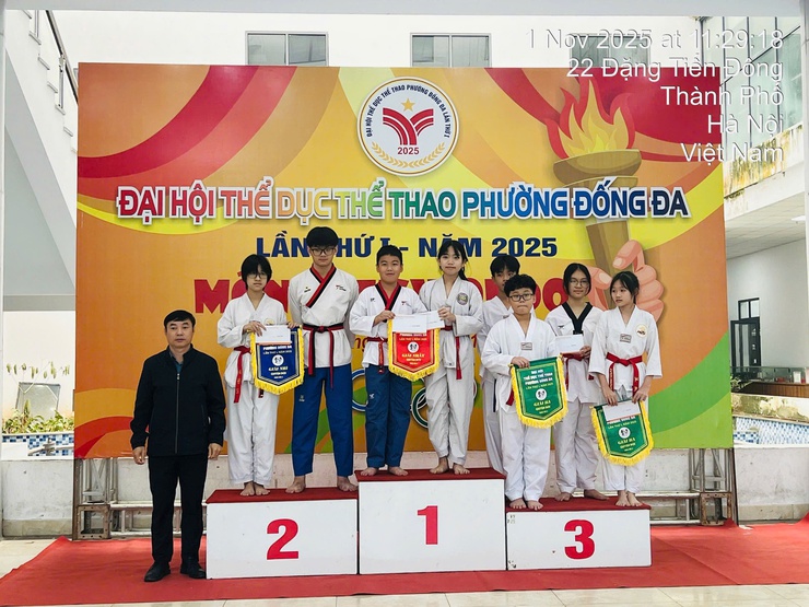Taekwondo khép lại thành công Đại hội Thể dục thể thao phường Đống Đa lần thứ I năm 2025- Ảnh 8.