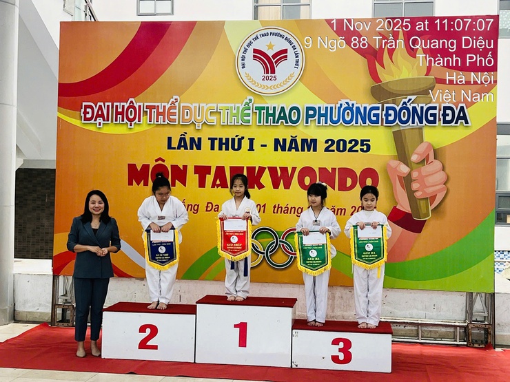 Taekwondo khép lại thành công Đại hội Thể dục thể thao phường Đống Đa lần thứ I năm 2025- Ảnh 3.