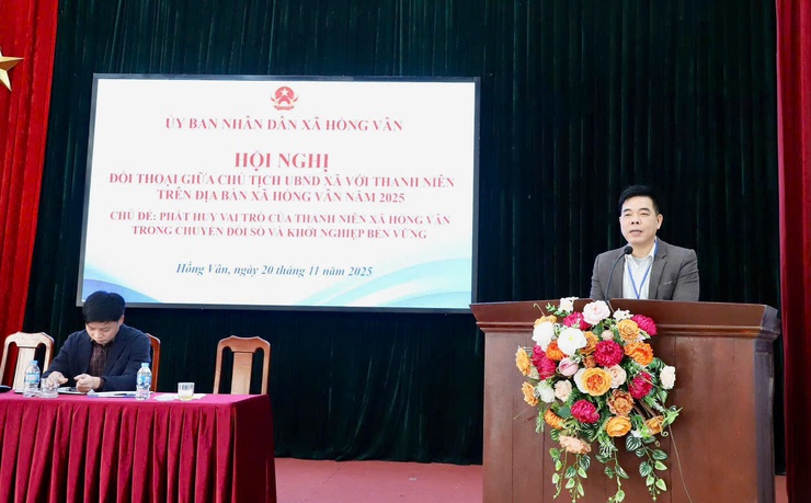 Hội nghị đối thoại giữa chủ tịch UBND xã với thanh niên trên địa bàn xã Hồng Vân năm 2025 - Ảnh 10.