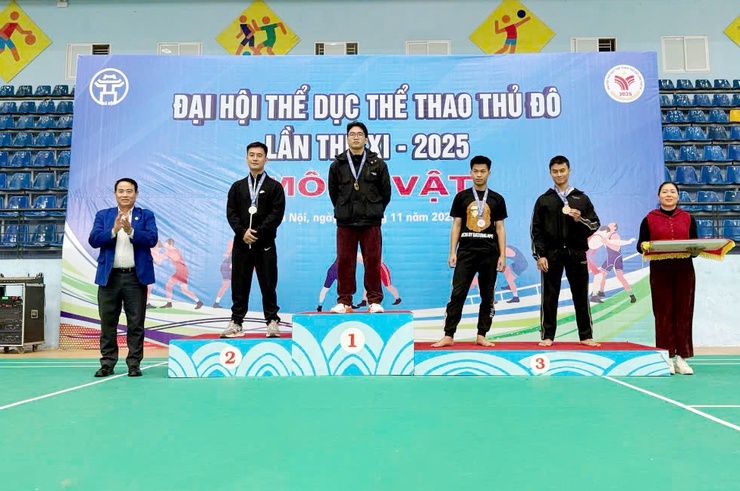 Đoàn vận động viên thi đấu môn Vật xã Quốc Oai đạt 2 huy chương Bạc và 6 Huy chương Đồng tại Đại hội Thể dục Thể thao Thủ đô lần thứ XI- Ảnh 5.