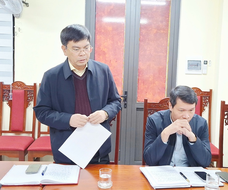 Lãnh đạo UBND xã làm việc với HTX Nông nghiệp trên địa bàn về các nhiệm vụ trọng tâm- Ảnh 3.