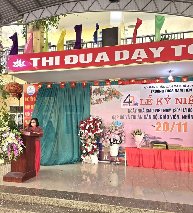 XÃ PHÚ XUYÊN TỔ CHỨC KỶ NIỆM 43 NĂM NGÀY NHÀ GIÁO VIỆT NAM 20/11 TẠI CÁC CƠ SỞ GIÁO DỤC- Ảnh 3.