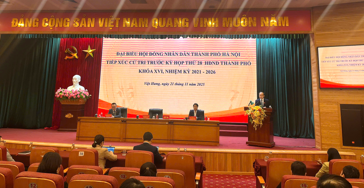 Tổ đại biểu số 9, Đoàn đại biểu HĐND thành phố Hà Nội tổ chức tiếp xúc với cử tri các phường Việt Hưng, Long Biên, Phúc Lợi và Bồ Đề trước kỳ họp thứ 28 HĐND Thành phố khoá XVI nhiệm kỳ 2021 – 2026.- Ảnh 1.