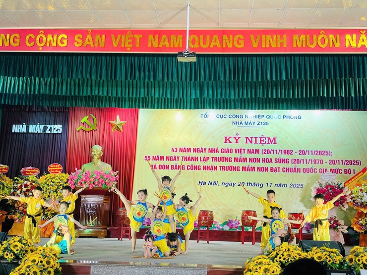 TRƯỜNG MẦM NON HOA SÚNG, XÃ SÓC SƠN TỔ CHỨC LỄ ĐÓN NHẬN TRƯỜNG ĐẠT CHUẨN QUỐC GIA MỨC ĐỘ 1- Ảnh 6.