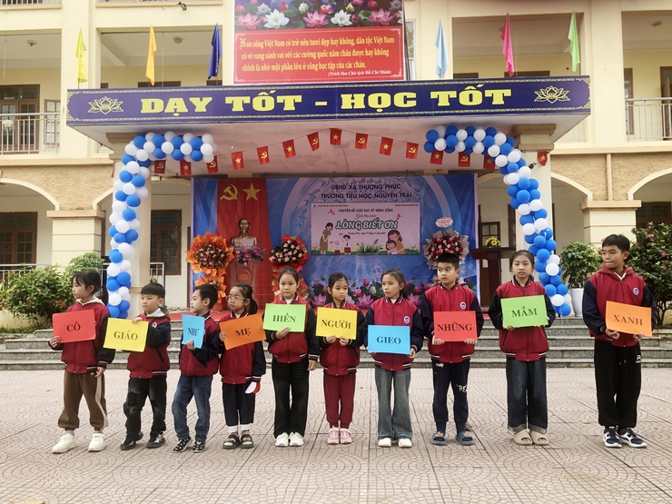 Hơn 700 học sinh Trường Tiểu học Nguyễn Trãi được giáo dục kỹ năng sống giá trị của lòng biết ơn- Ảnh 2.