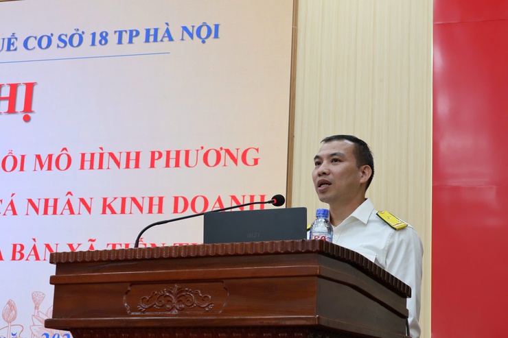 Xã Tiến Thắng tổ chức hội nghị triển khai công tác chuyển đổi mô hình, phương pháp quản lý thuế đối với hộ, cá nhân kinh doanh khi xóa bỏ thuế khoán- Ảnh 4.