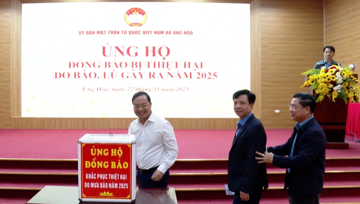  ỨNG HOÀ TỔ CHỨC PHÁT ĐỘNG ỦNG HỘ ĐÒNG BÀO BỊ THIỆT HẠI DO MƯA LŨ GÂY RA NĂM 2025- Ảnh 1.