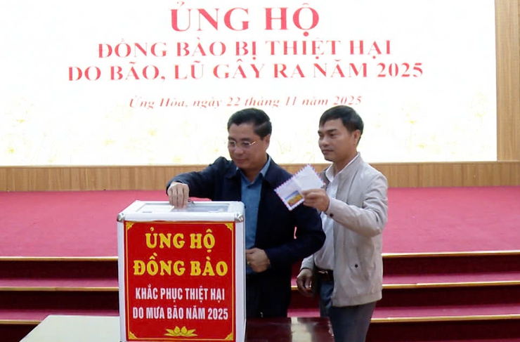  ỨNG HOÀ TỔ CHỨC PHÁT ĐỘNG ỦNG HỘ ĐÒNG BÀO BỊ THIỆT HẠI DO MƯA LŨ GÂY RA NĂM 2025- Ảnh 2.