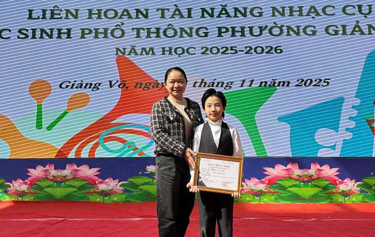 Phường Giảng Võ: Lộ diện tài năng nhạc cụ đại diện tham dự Liên hoan Thành phố- Ảnh 2.