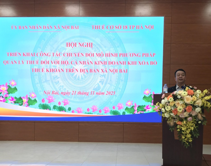 Xã Nội Bài triển khai công tác chuyển đổi mô hình phương pháp quản lý thuế đối với hộ, cá nhân kinh doanh khi xóa bỏ thuế khoán- Ảnh 6.