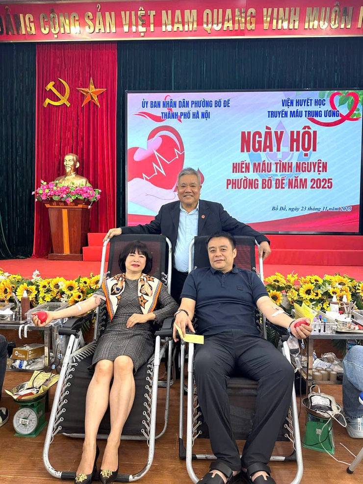 Lan tỏa nghĩa cử cao đẹp tại Ngày hội hiến máu tình nguyện phường Bồ Đề- Ảnh 1.