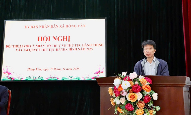 UBND xã Hồng Vân: Hội nghị đối thoại lắng nghe ý kiến của người dân về thủ tục hành chính - Ảnh 5.