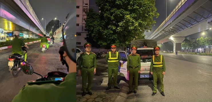 CÔNG AN PHƯỜNG KIM LIÊN TĂNG CƯỜNG TUẦN TRA, XỬ LÝ VI PHẠM NHẰM NGĂN CHẶN NGUY CƠ ĐUA XE TRÁI PHÉP- Ảnh 1.