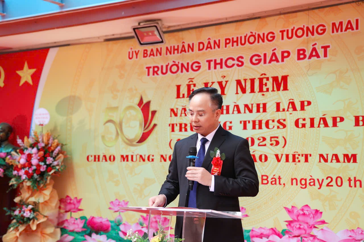 Trường THCS Giáp Bát 50 năm một hành trình gieo mầm tri thức chấp cánh ước mơ ! - Ảnh 1.
