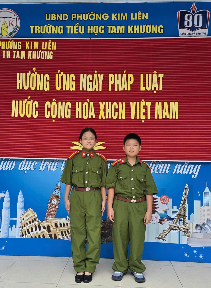 TRƯỜNG TIỂU HỌC TAM KHƯƠNG HƯỞNG ỨNG NGÀY PHÁP LUẬT VIỆT NAM 07/11/2025- Ảnh 6.