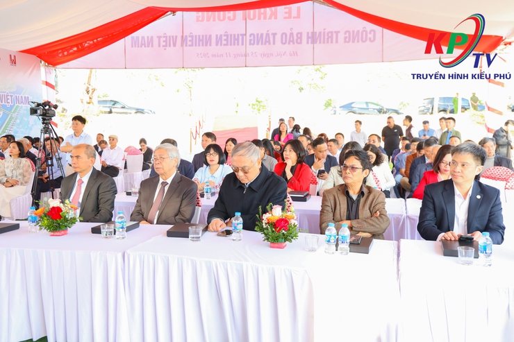 Lễ khởi công Dự án Chuẩn bị mặt bằng, xây dựng cơ sở hạ tầng Bảo tàng Thiên nhiên Việt Nam giai đoạn 2021–2025 tại xã Kiều Phú- Ảnh 3.