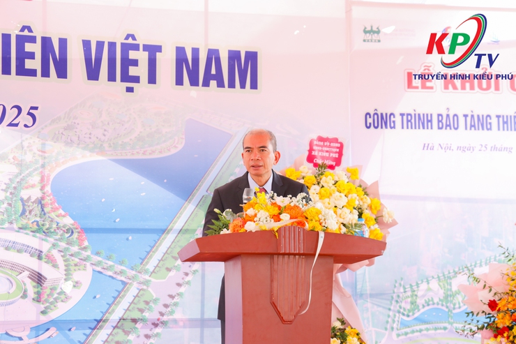 Lễ khởi công Dự án Chuẩn bị mặt bằng, xây dựng cơ sở hạ tầng Bảo tàng Thiên nhiên Việt Nam giai đoạn 2021–2025 tại xã Kiều Phú- Ảnh 6.